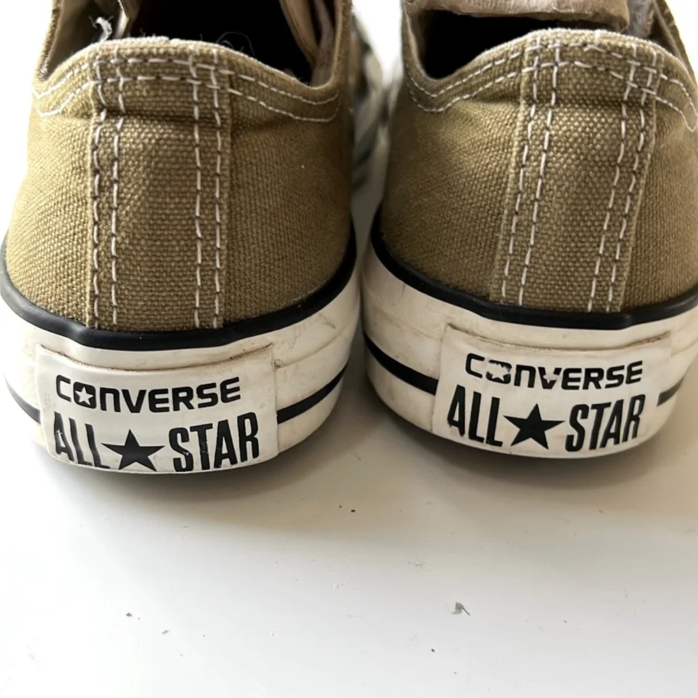 Converse All Star Canvas low top Sneakers Unisex Olive Khaki Dill Green,M3/W5